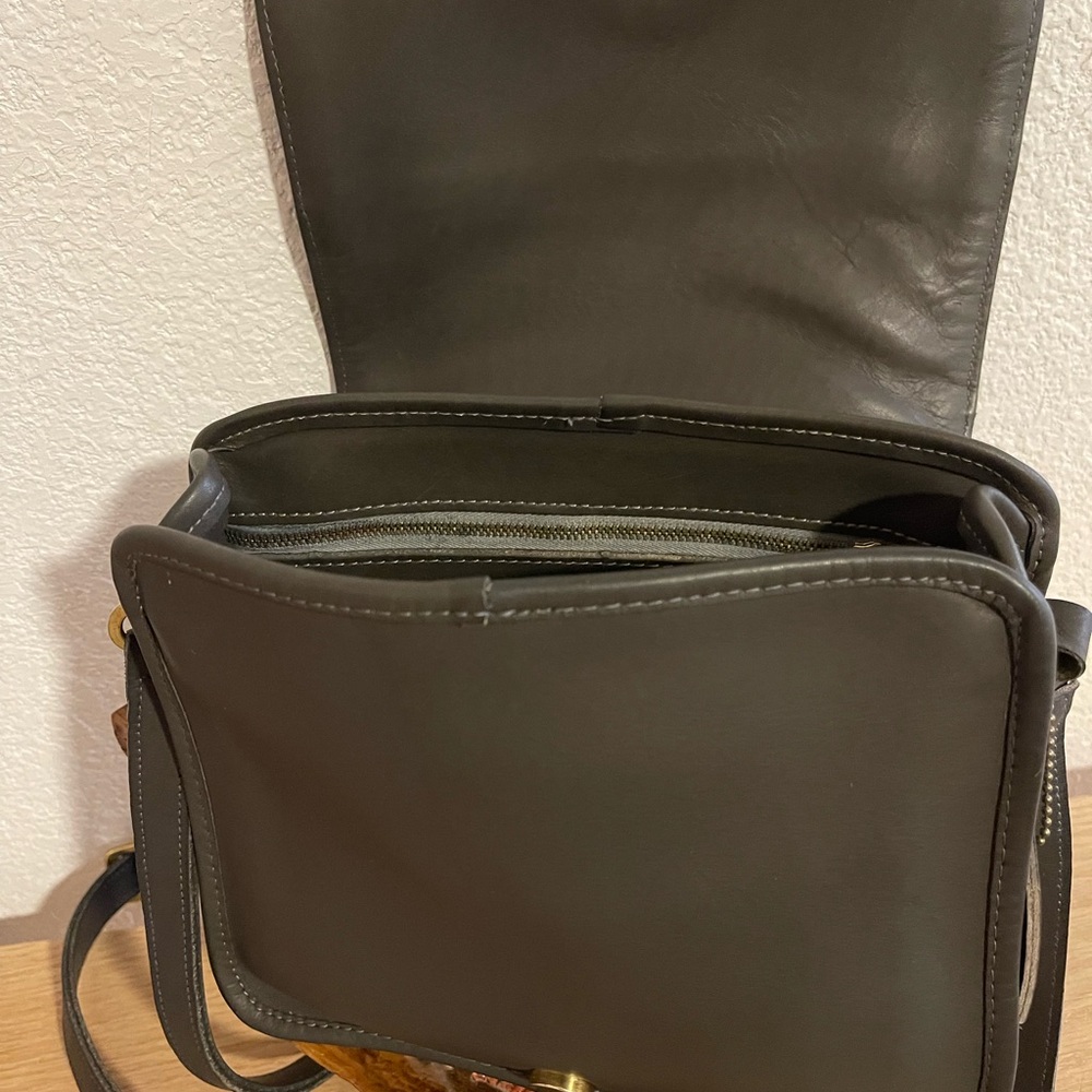 Coach Grey Leather Crossbody Bag - Picture 7 of 8